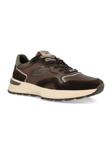 Guardiani Levante Herren-Sneaker Leder und Veloursleder Memory Foam