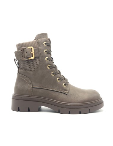 Jeep Bering Lace bota militar mujer con cremallera y Memory Foam