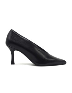 DIPARISI décolleté in naplack con tacco 7 cm Made in Italy