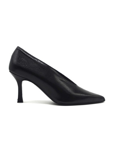DIPARISI décolleté in naplack con tacco 7 cm Made in Italy