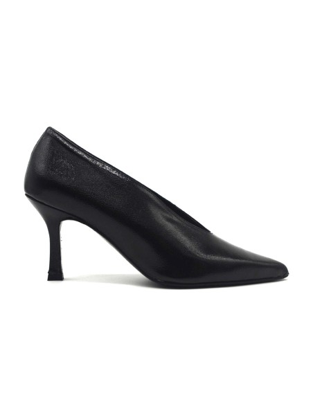 DIPARISI décolleté in naplack con tacco 7 cm Made in Italy