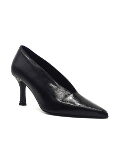 DIPARISI décolleté in naplack con tacco 7 cm Made in Italy 2