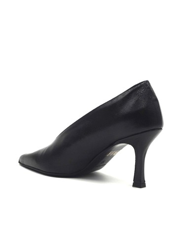 DIPARISI décolleté in naplack con tacco 7 cm Made in Italy