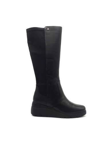 Melluso Walk stivale donna in nappa con zeppa 5 cm