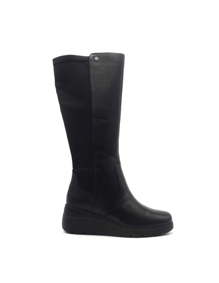Melluso Walk stivale donna in nappa con zeppa 5 cm