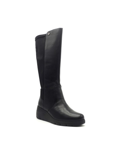 Melluso Walk stivale donna in nappa con zeppa 5 cm