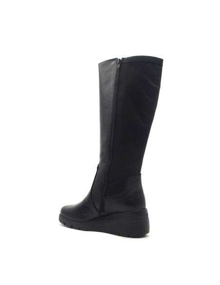 Melluso Walk stivale donna in nappa con zeppa 5 cm