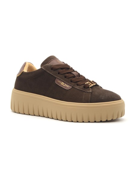 BJ Comart Rosy sneaker donna in camoscio con platform