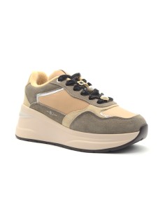BJ Comart Benny sneaker donna in camoscio con zeppa 6 cm 2