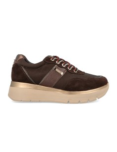 Impronte Serenissima Active sneaker in camoscio con zeppa
