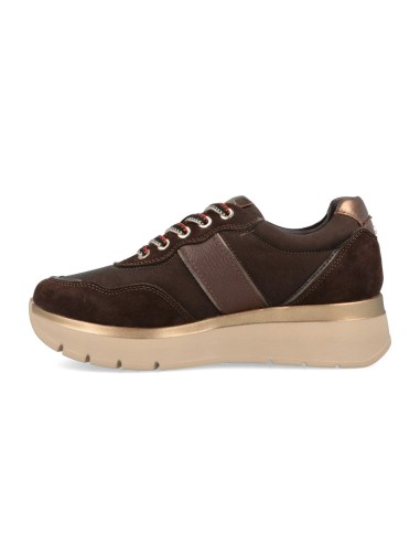 Impronte Serenissima Active sneaker in camoscio con zeppa