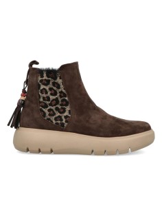 Impronte Venier Chelsea stivaletto donna in camoscio animalier