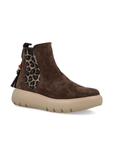 Impronte Venier Chelsea stivaletto donna in camoscio animalier