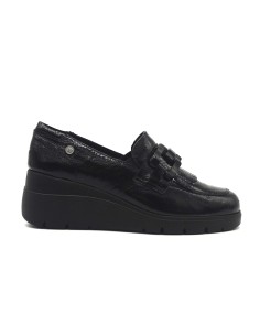 Melluso Walk women's patent leather loafers with Memory Foam