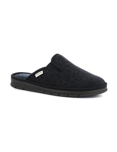 Grünland Eone men's textile slippers with Re-Soft footbed
