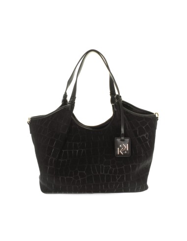 Kharisma Schultertasche in Kroko-Optik mit abnehmbarem Riemen