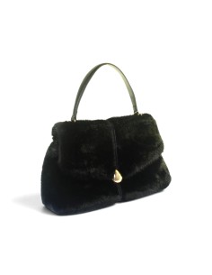 Kharisma faux fur shoulder bag with decorative detail 2