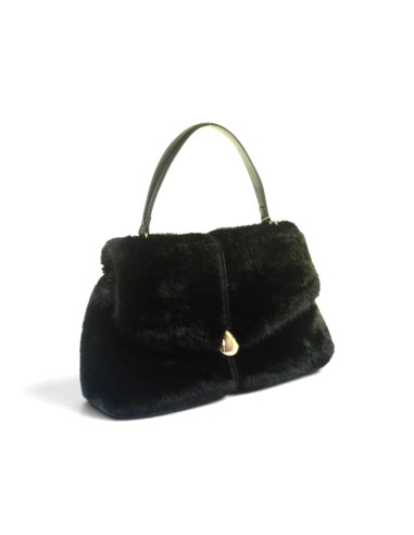 Kharisma Kunstfell-Schultertasche mit Zierdetail