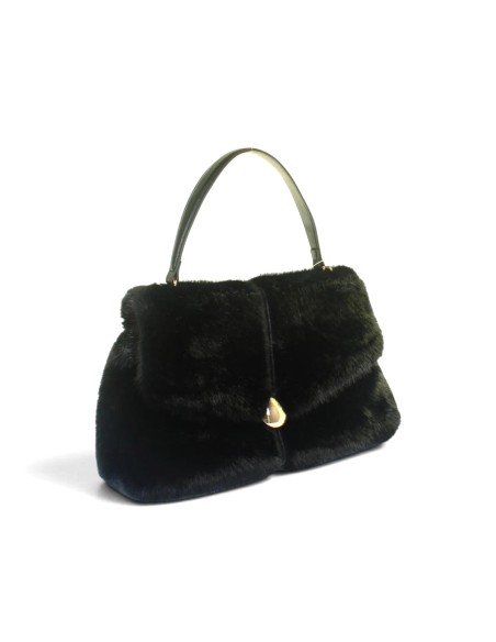 Kharisma Kunstfell-Schultertasche mit Zierdetail