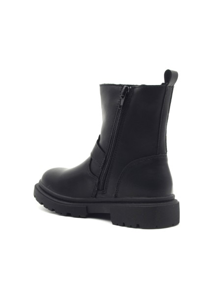 Patrizia Pepe Mädchen-Lederstiefeletten mit Nieten und Zip