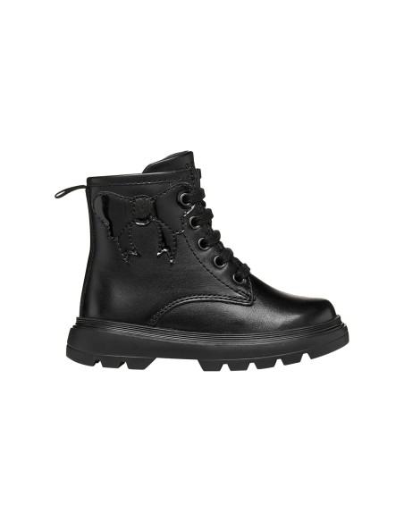 Geox Kiddartah bottines fille en nappa avec nœud et zip