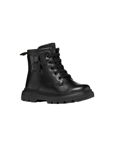 Geox Kiddartah botas de niña en napa con lazo y cremallera