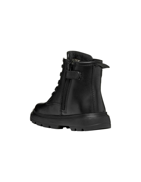 Geox Kiddartah bottines fille en nappa avec nœud et zip