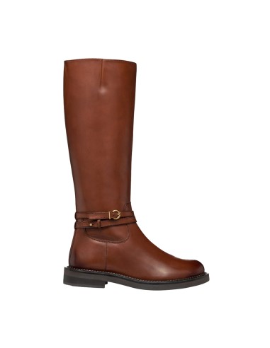 Geox Serilda Damen-Lederstiefel im Reiterstil mit Reißverschluss