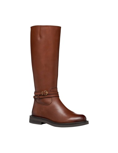 Geox Serilda bottes cavalières femme en cuir avec zip