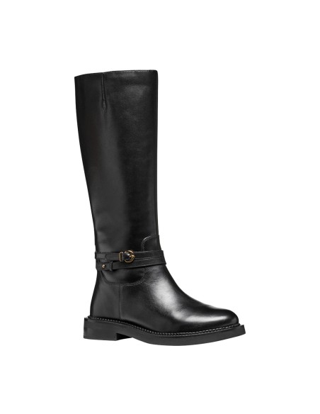 Geox Serilda women's leather riding-style boots with zip