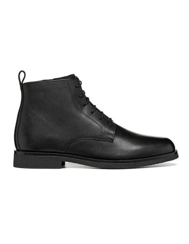Geox Claudio men's leather ankle boots with laces and zip