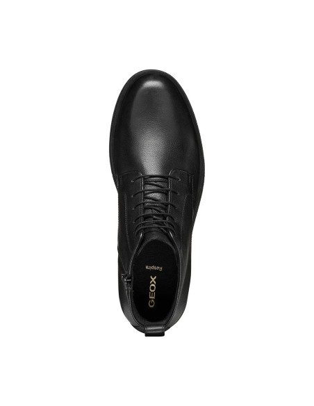 Geox Claudio botines de hombre en piel con cordones y cremallera