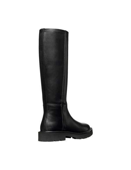 Geox Norize women's leather boots with stretch shaft and zip