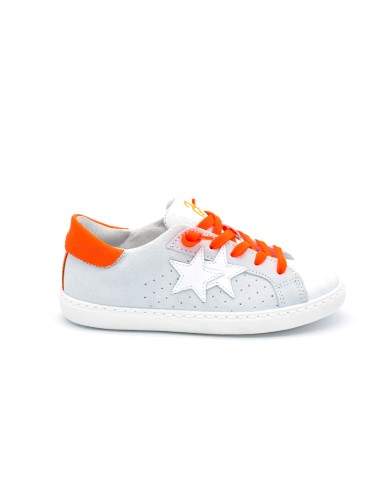 2 Star SNEAKER BAMBINO IN PELLE BICOLORE