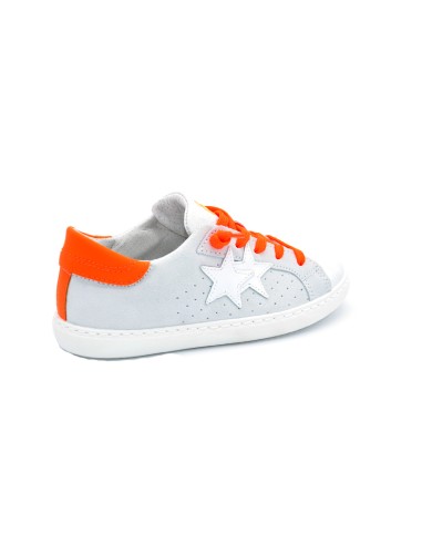2 Star SNEAKER BAMBINO IN PELLE BICOLORE