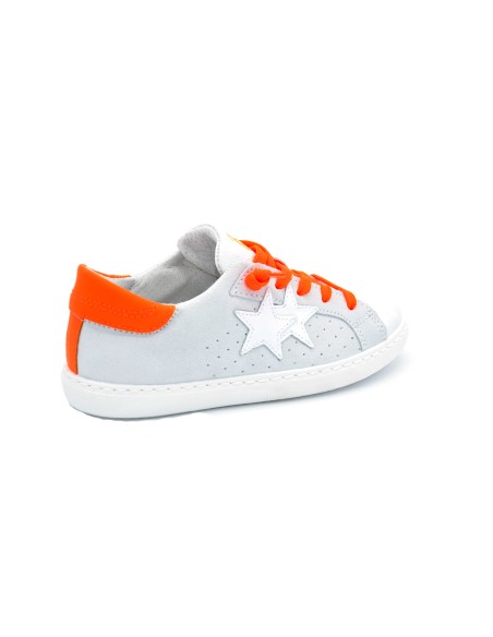2 Star SNEAKER BAMBINO IN PELLE BICOLORE