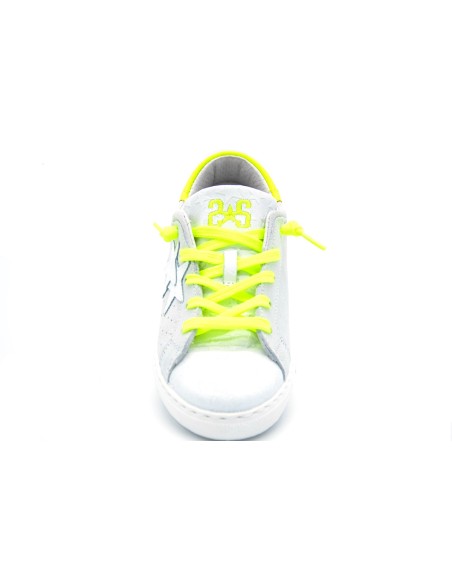 2 Star SNEAKER BAMBINA IN PELLE BICOLORE