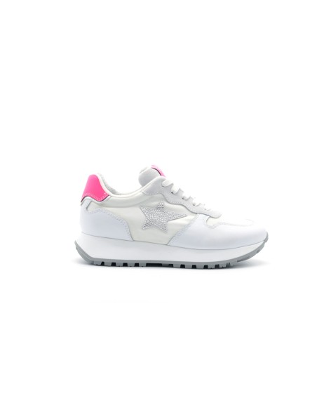 Nero Giardini Junior Sneaker pelle e tessuto