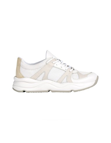 Geox SNEAKER D TOPAZIO TESSUTO E NAPPA