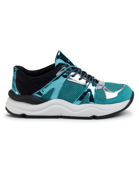 Geox SNEAKER D TOPAZIO MESH E SUEDE CON DETTAGLI METALLICI