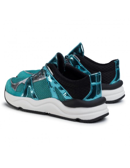 Geox SNEAKER D TOPAZIO MESH E SUEDE CON DETTAGLI METALLICI