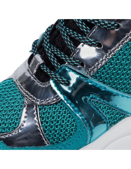 Geox SNEAKER D TOPAZIO MESH E SUEDE CON DETTAGLI METALLICI