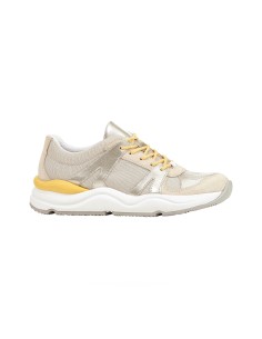 Geox SNEAKER D TOPAZIO MESH E SUEDE CON DETTAGLI ORO