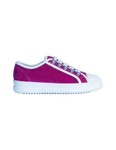 Geox SNEAKER D PONTOISE VELLUTO CON ZIP LATERALE
