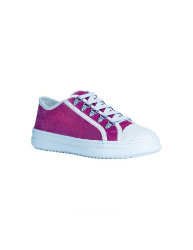 Geox SNEAKER D PONTOISE VELLUTO CON ZIP LATERALE