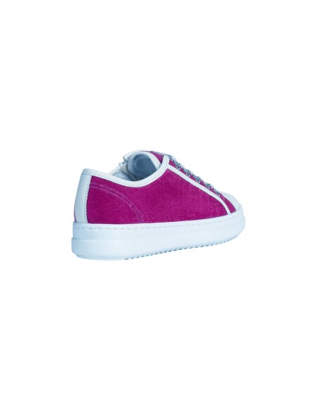 Geox SNEAKER D PONTOISE VELLUTO CON ZIP LATERALE