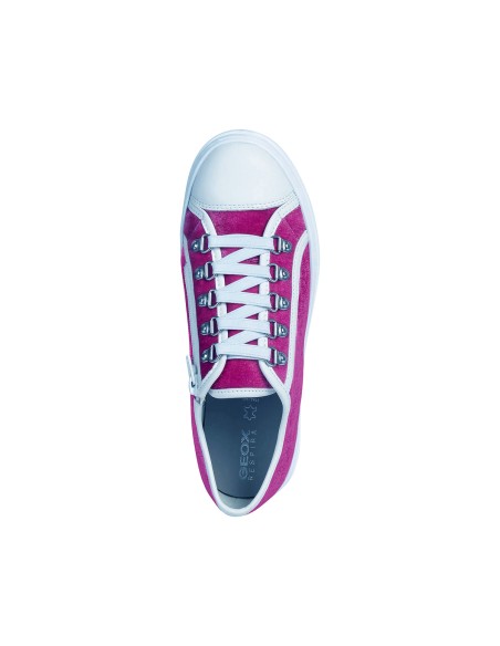 Geox SNEAKER D PONTOISE VELLUTO CON ZIP LATERALE