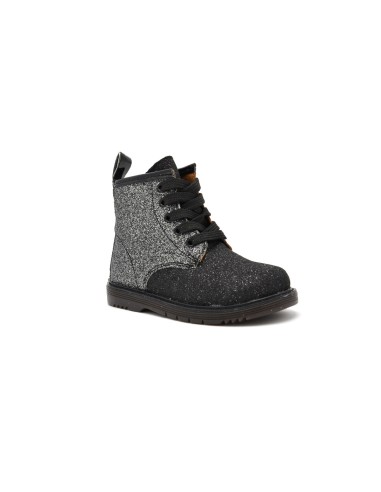 Bottine fille Grunland Nill en cuir recouvert de paillettes