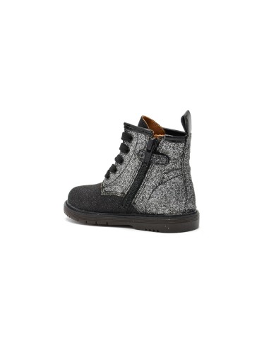 Bottine fille Grunland Nill en cuir recouvert de paillettes