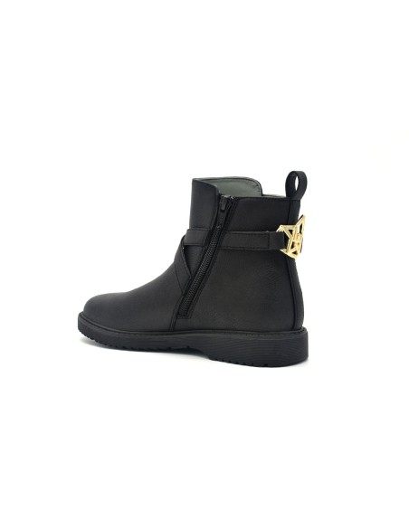 Liu Jo Pat 108 little girl ankle boot with jewel accessory and internal zip